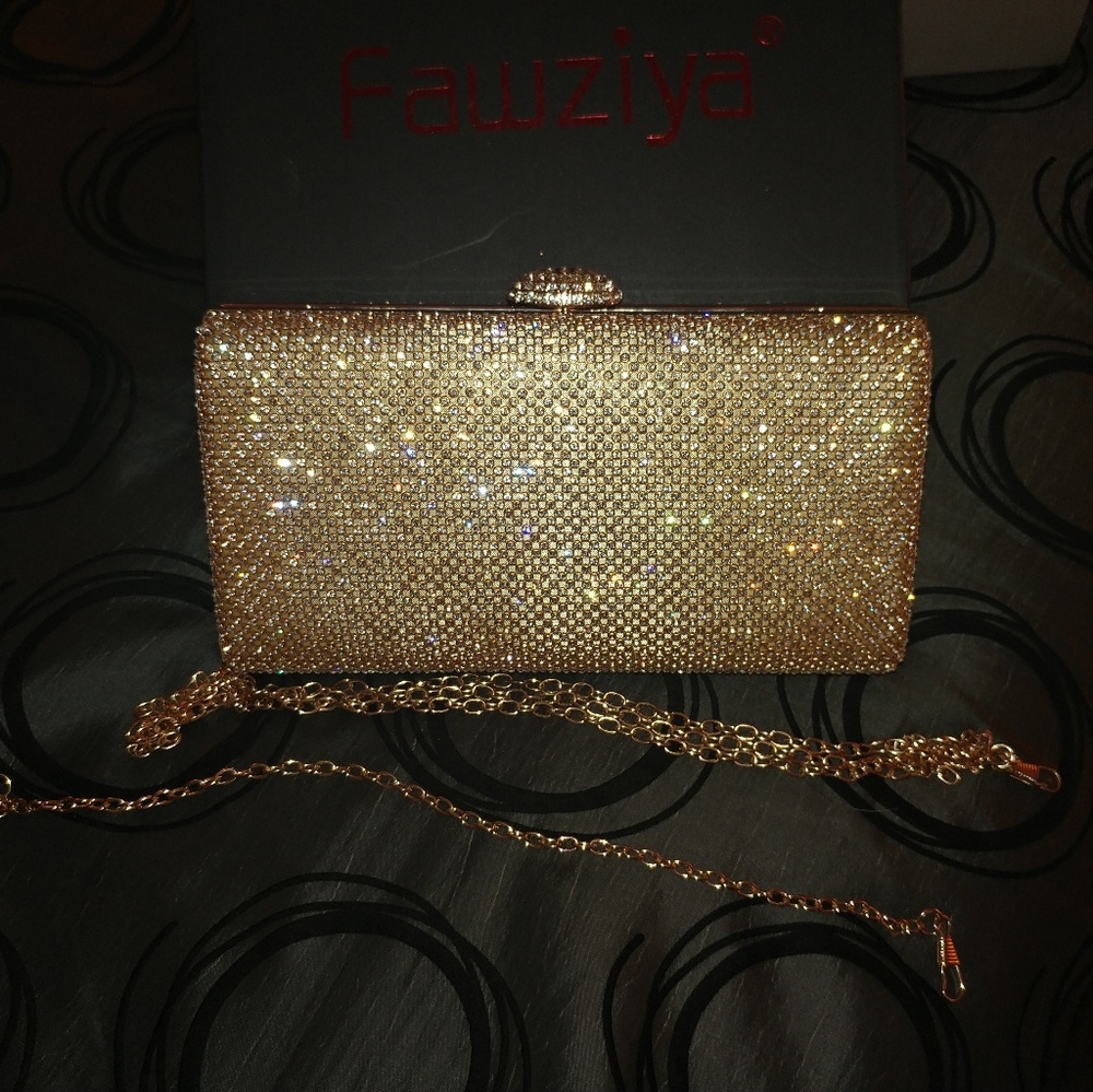 Crystal embellished special occasion purse